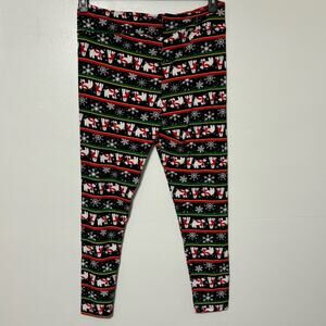Fashion Nova Black Snowflake and Polar Bear Leggings Size 2X NWT